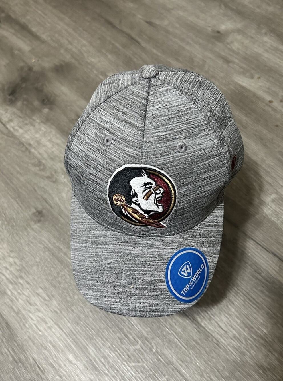Florida State FSU Seminoles Top of the World Adjustable Hat Gray Heather New